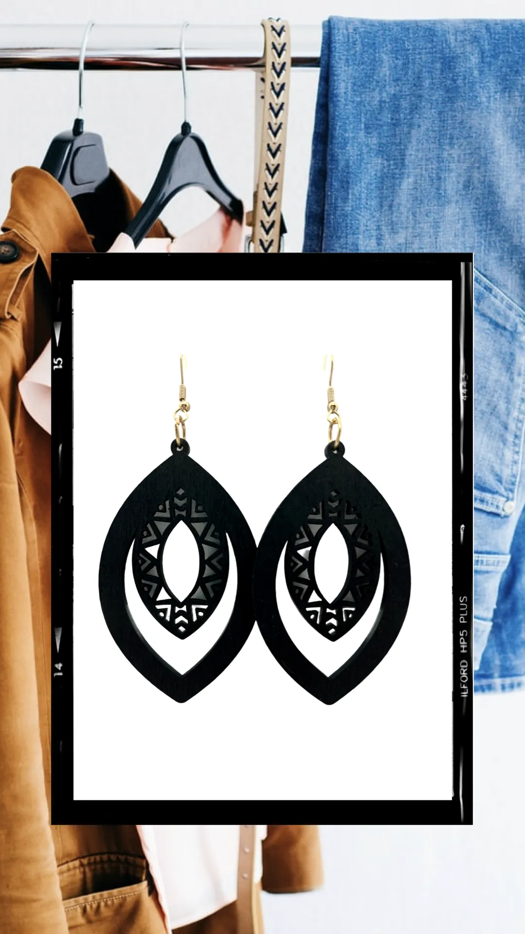 The Wooden Collection-Black Teardrop
