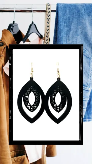 The Wooden Collection-Black Teardrop
