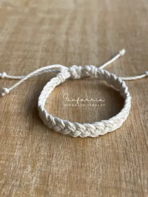Thick Braided Hemp Bracelet