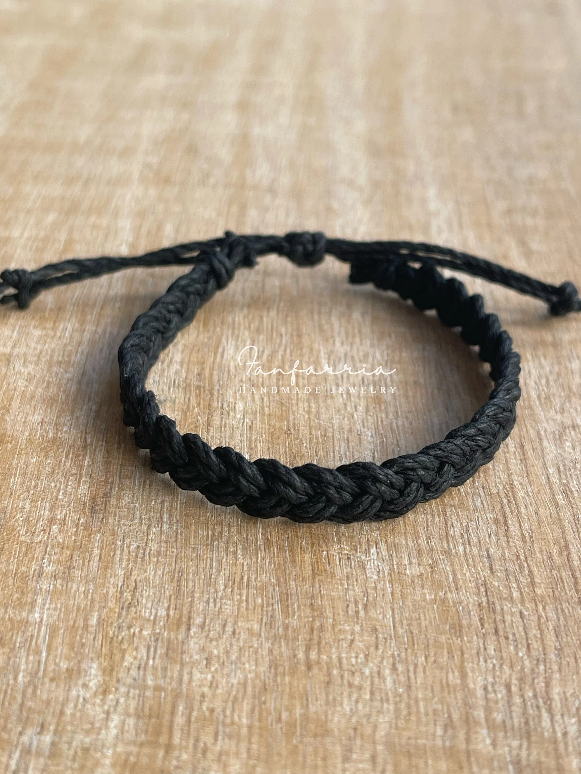 Thick Braided Hemp Bracelet