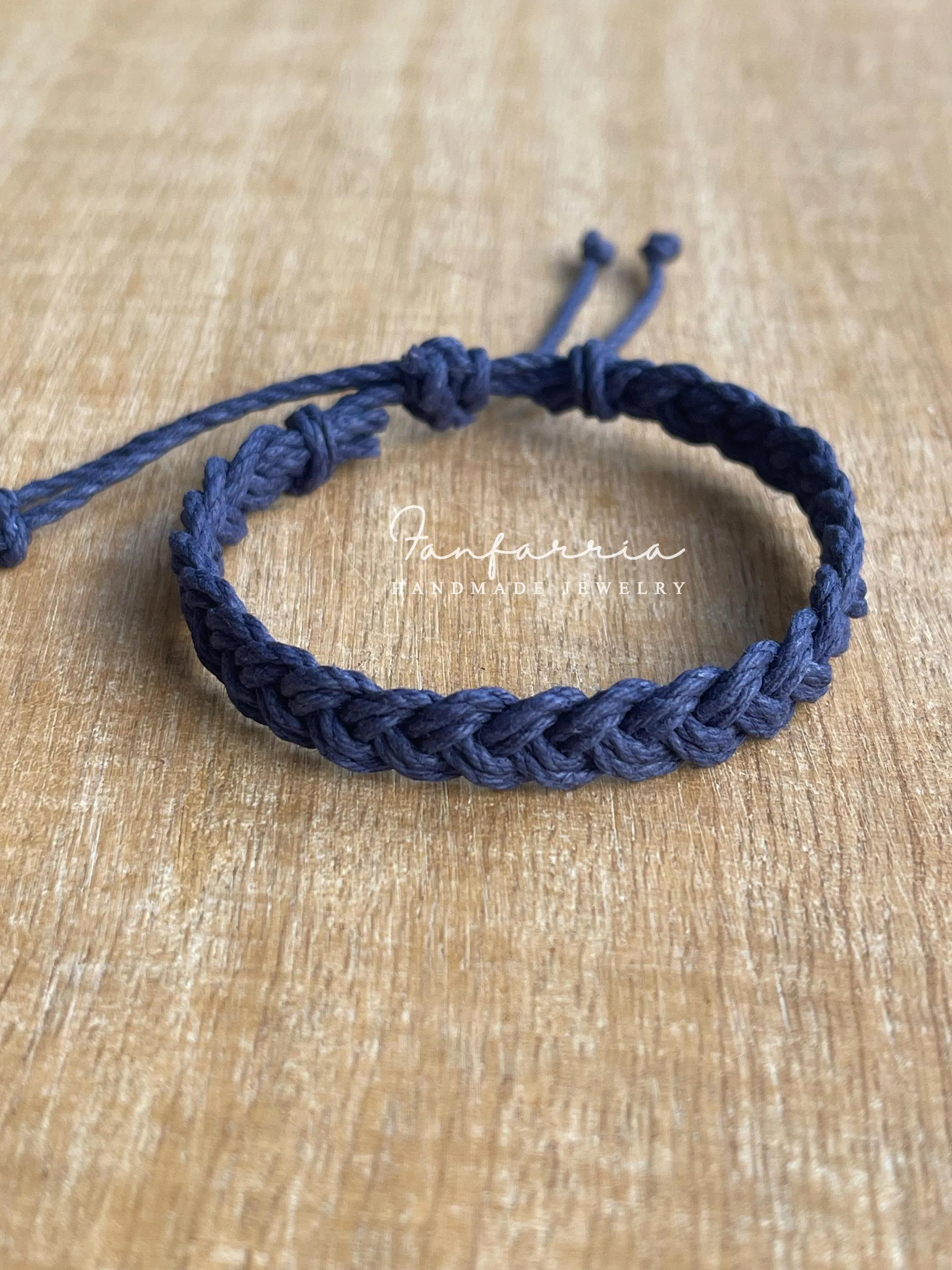Thick Braided Hemp Bracelet