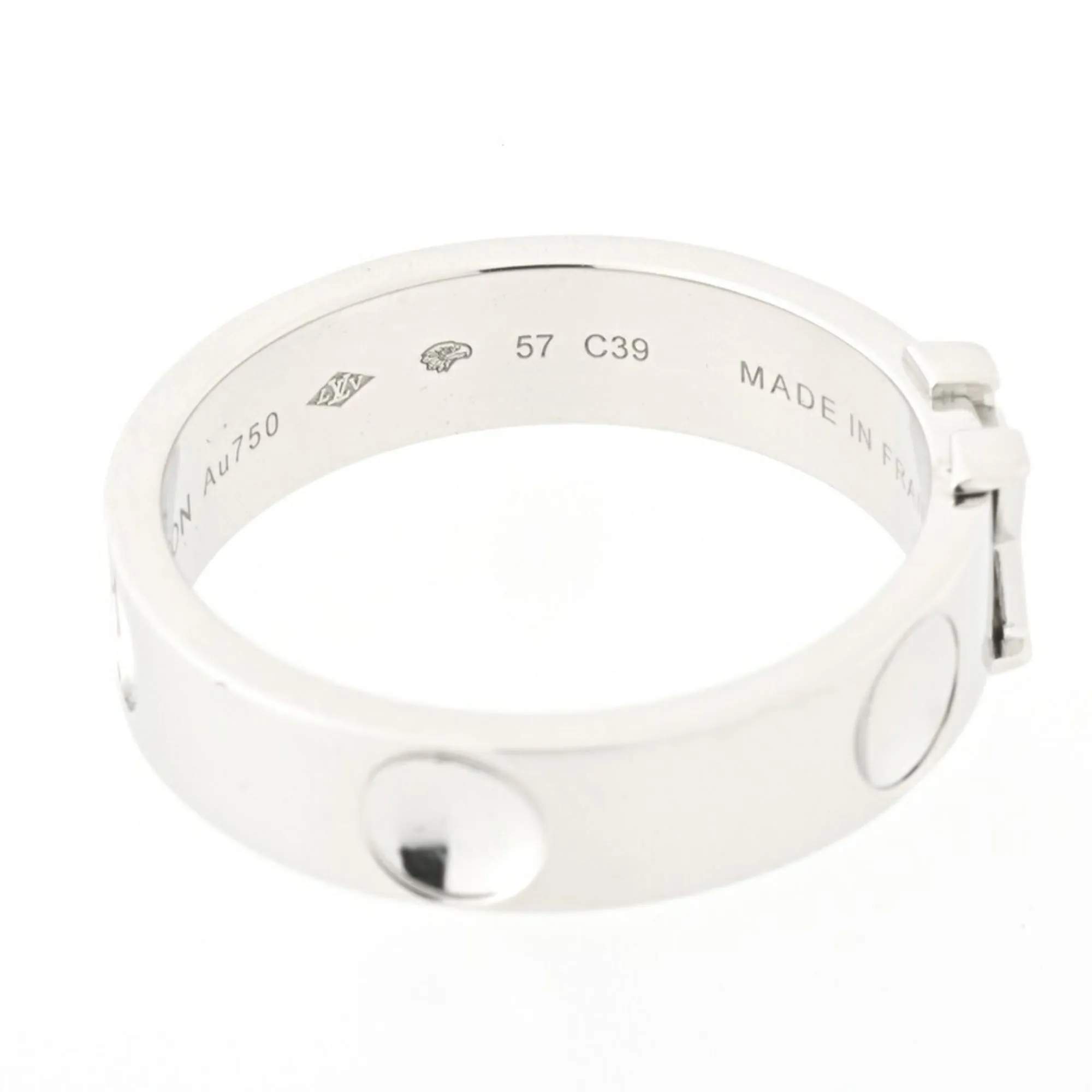 Trendy Inspired Louis Vuitton Ring Bergen Preinte Lv Q9k97k White Gold