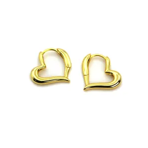 Unique Lovely Heart Shape Hoop Earrings