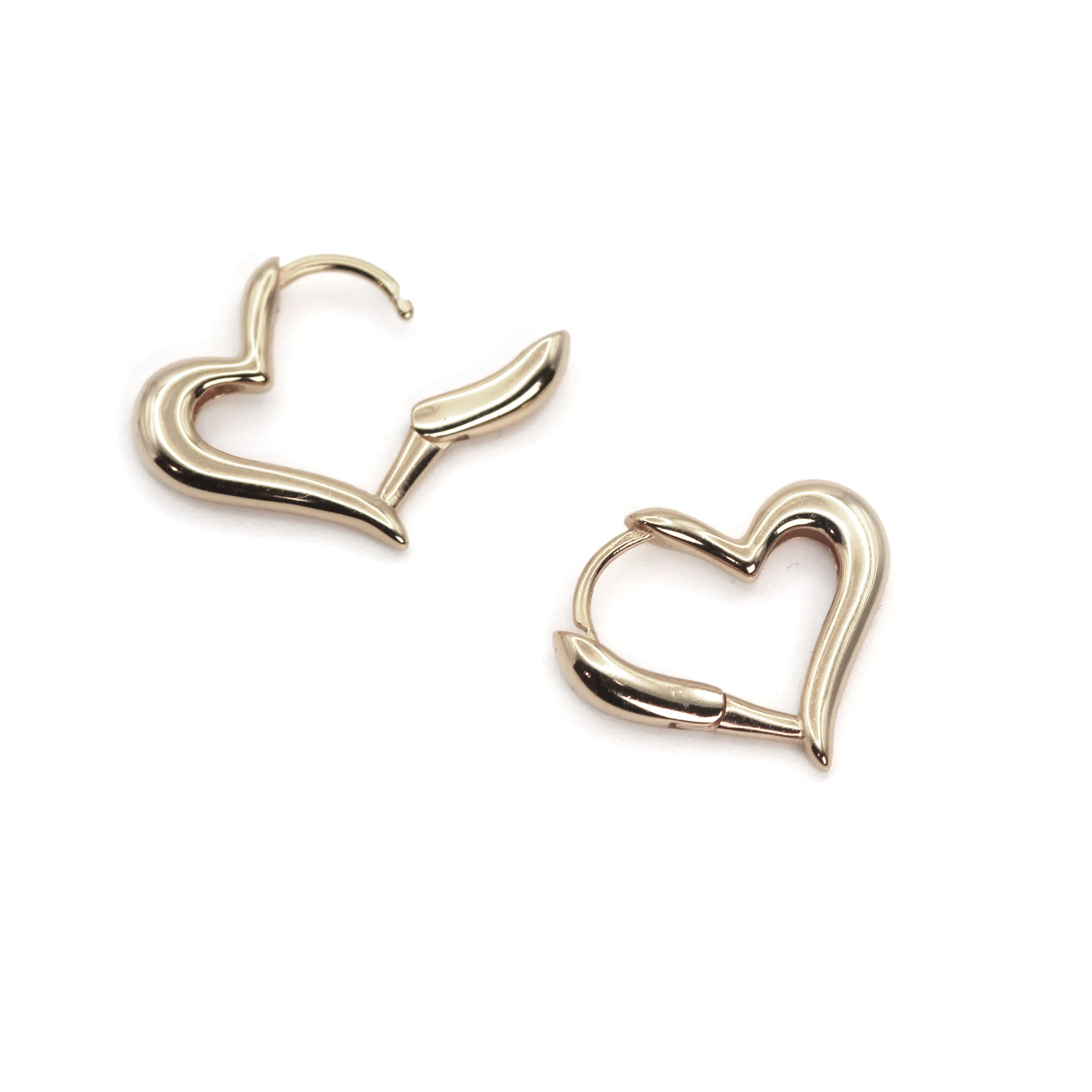 Unique Lovely Heart Shape Hoop Earrings