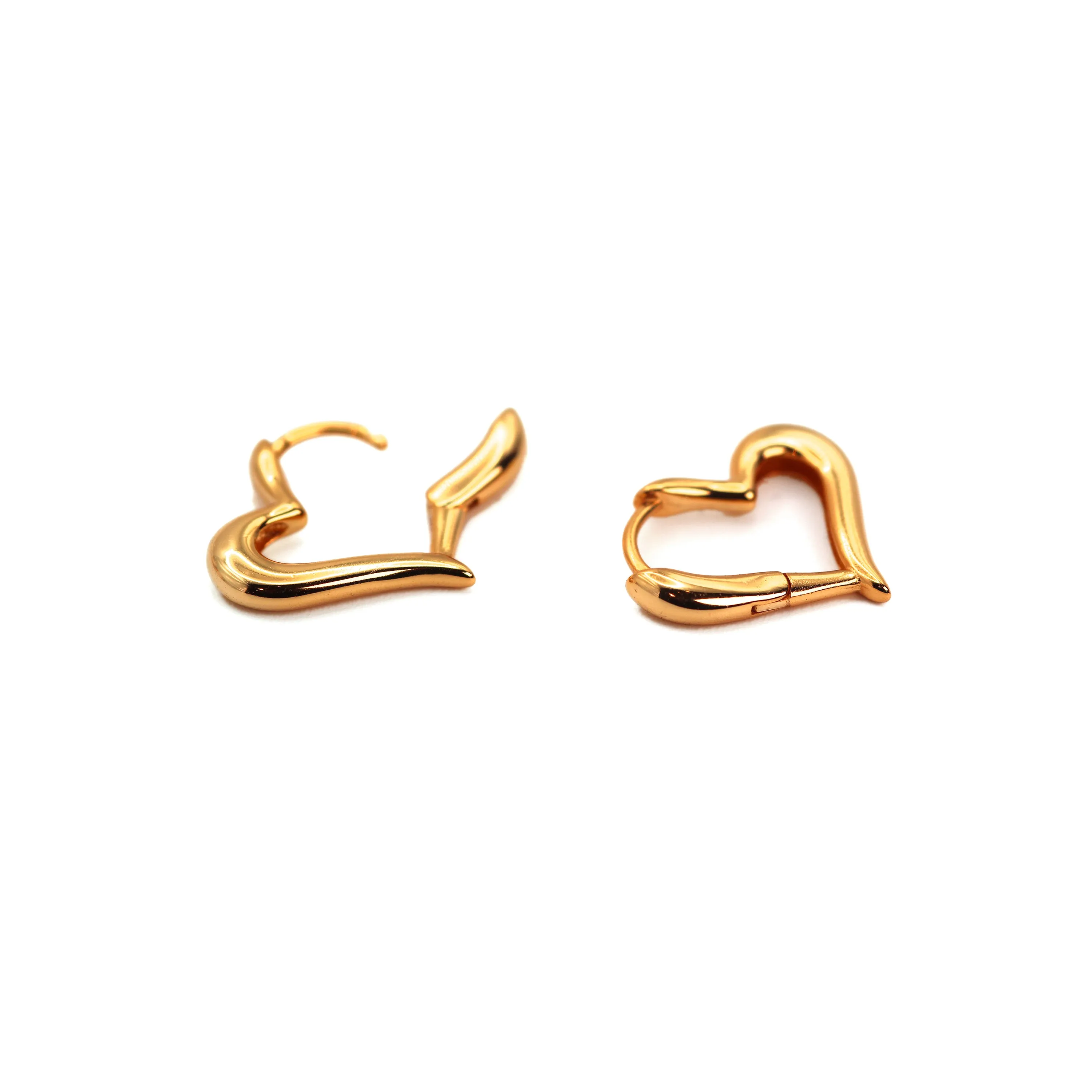 Unique Lovely Heart Shape Hoop Earrings