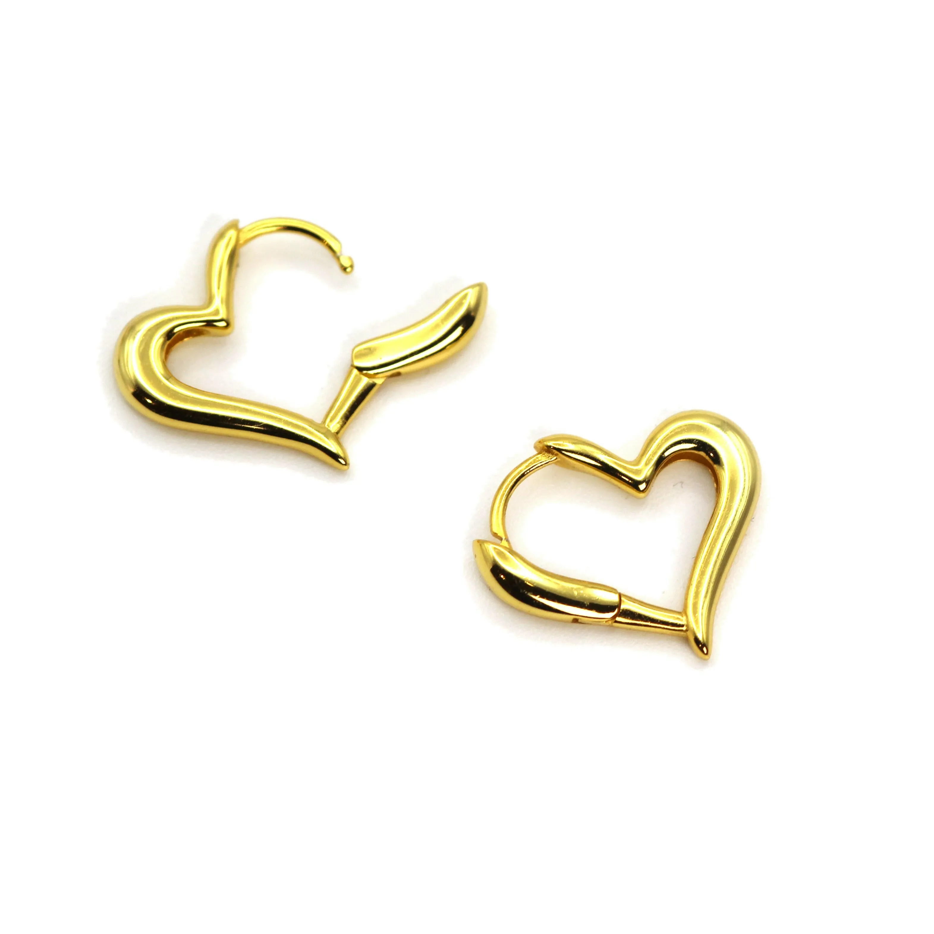 Unique Lovely Heart Shape Hoop Earrings