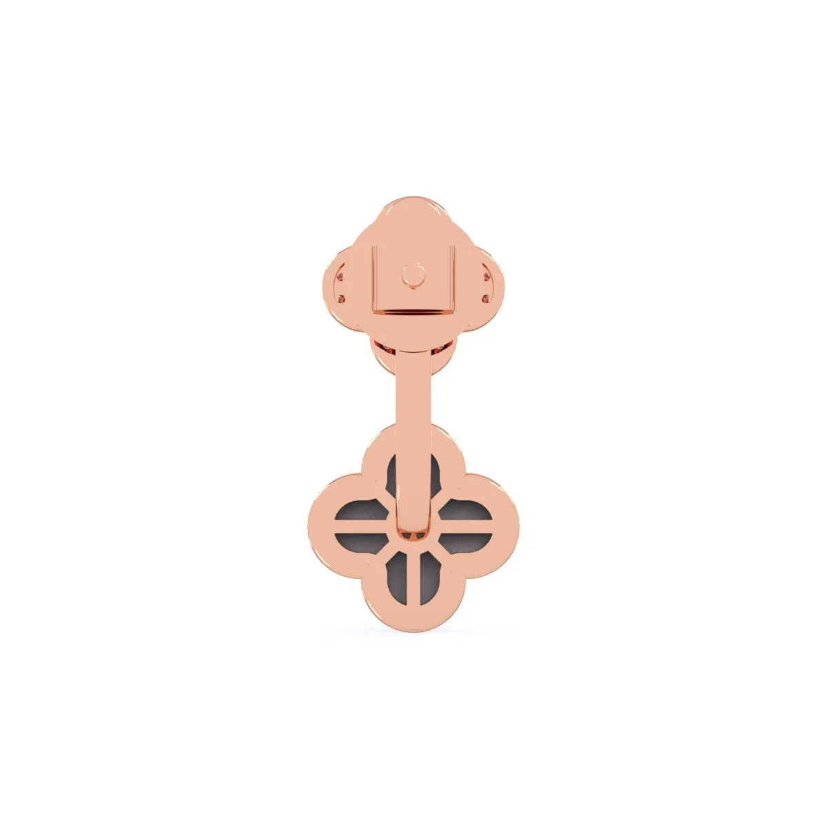 Unique Rose Gold Diamond Dangler Earrings