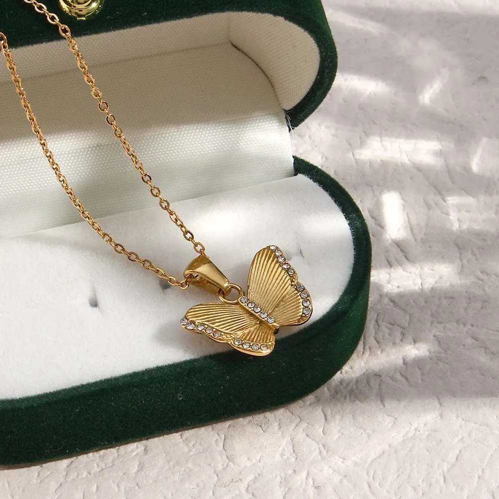 Vintage Butterfly Necklace