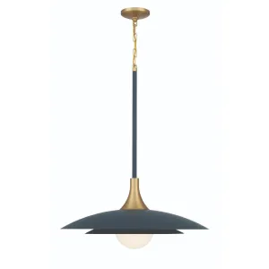 Welsh 1 Light 24" LED Pendant in Blue