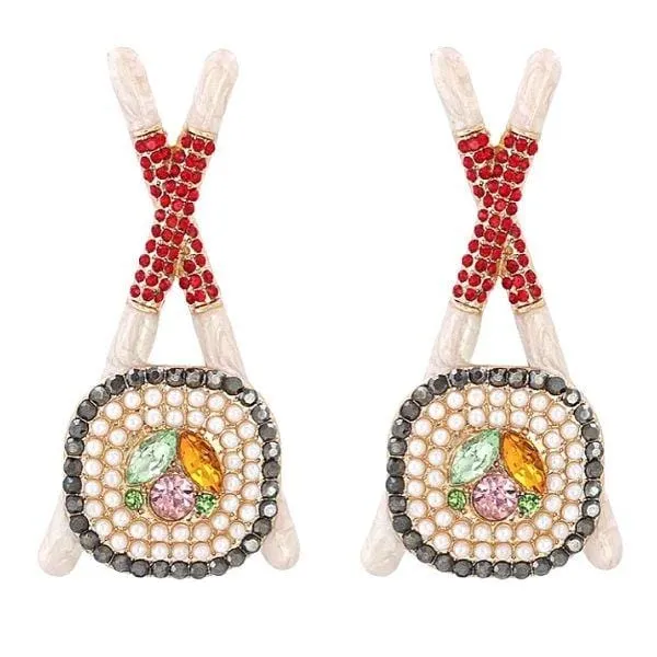Whimsically Fun Sushi Earrings