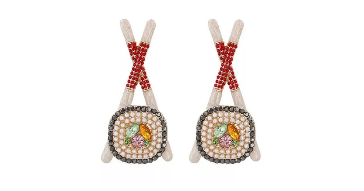 Whimsically Fun Sushi Earrings