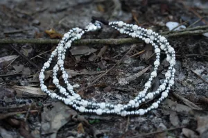 White Howlite & Silver Triple-Strand Boho Bracelet