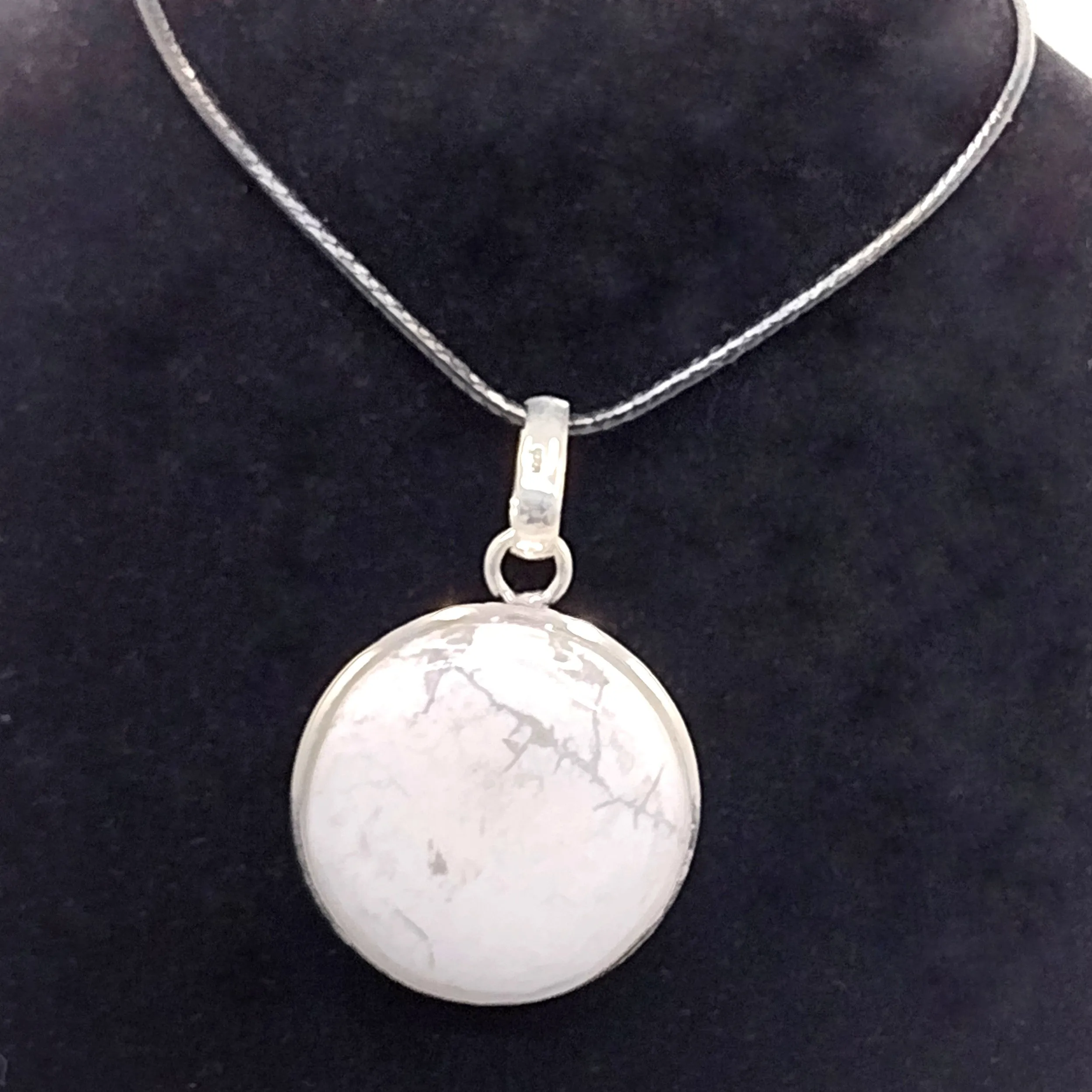 White Howlite Pendants