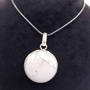 White Howlite Pendants