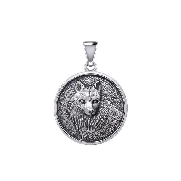 Wonderful Wolf Silver Pendant TPD5475
