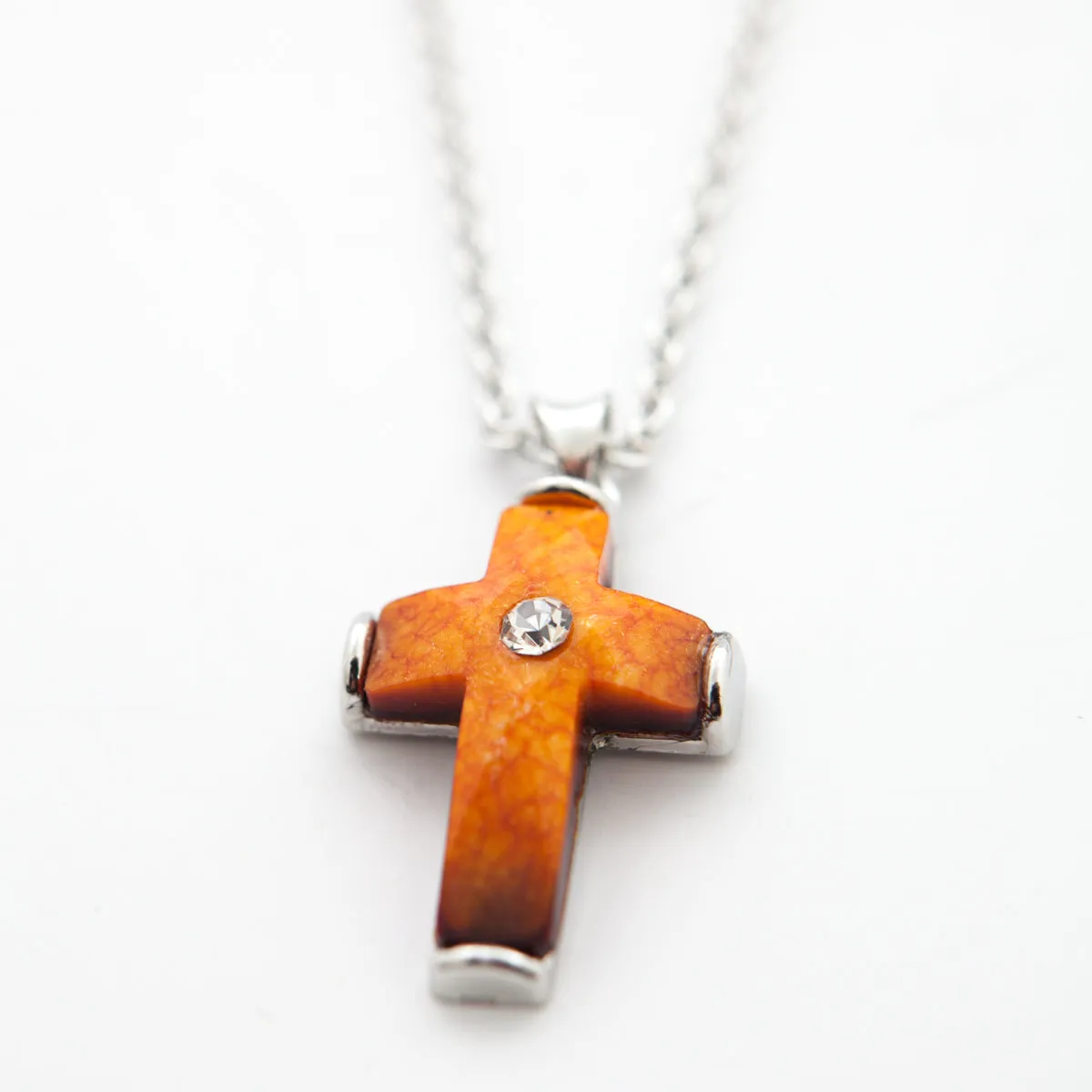 Yellow Cross Pendant Birthstones